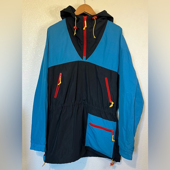 sierra designs Other - Vintage Sierra Anorak Hooded Windbreaker Outdoor Pullover Jacket Packable L